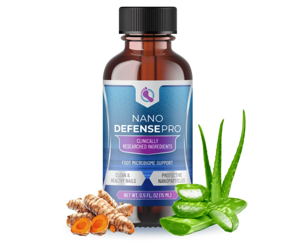 NanoDefense Pro topical bottle for skin and nail care