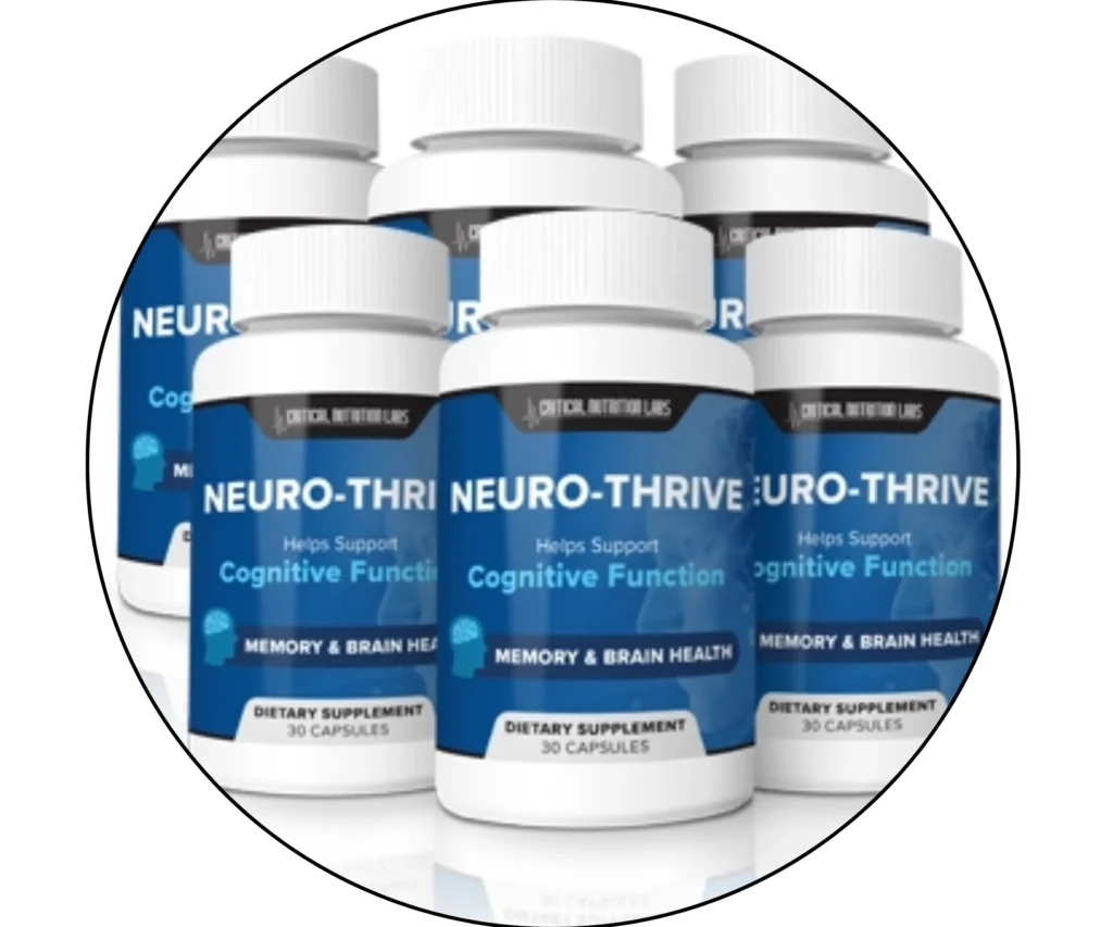NeuroThrive brain and memory support supplement bottle